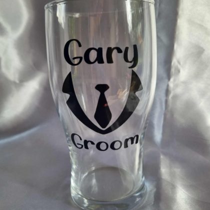 pint glass, personalised