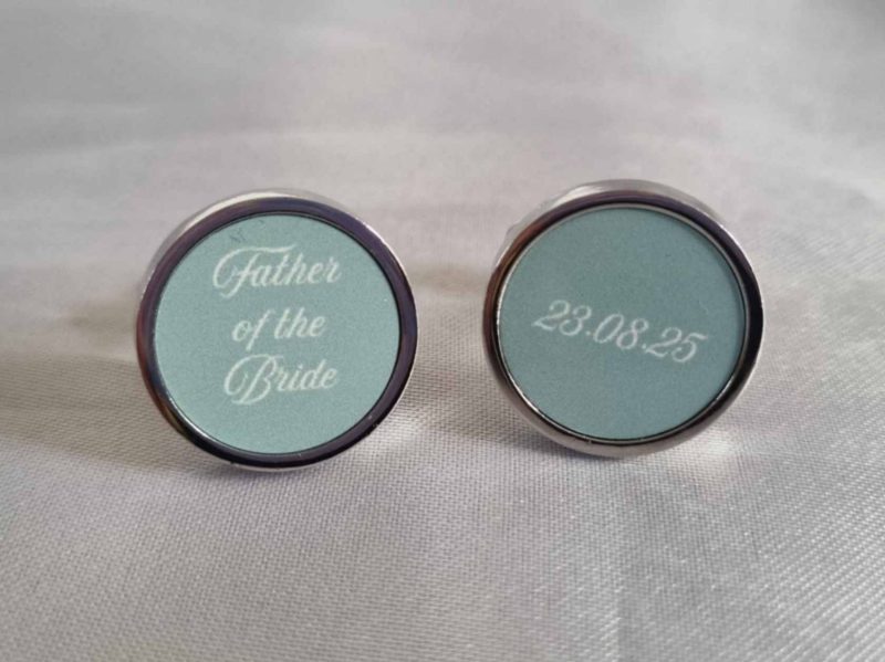 Mens cufflinks and box set