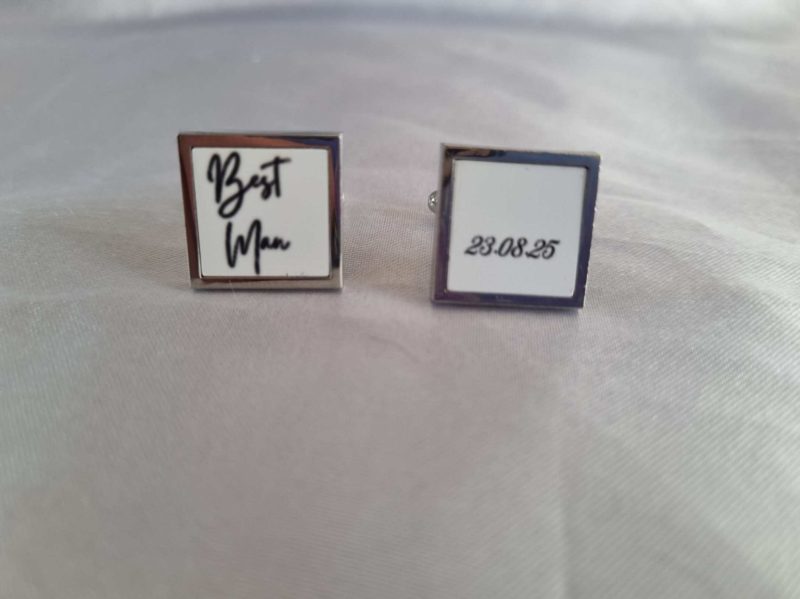 Mens cufflinks and box set