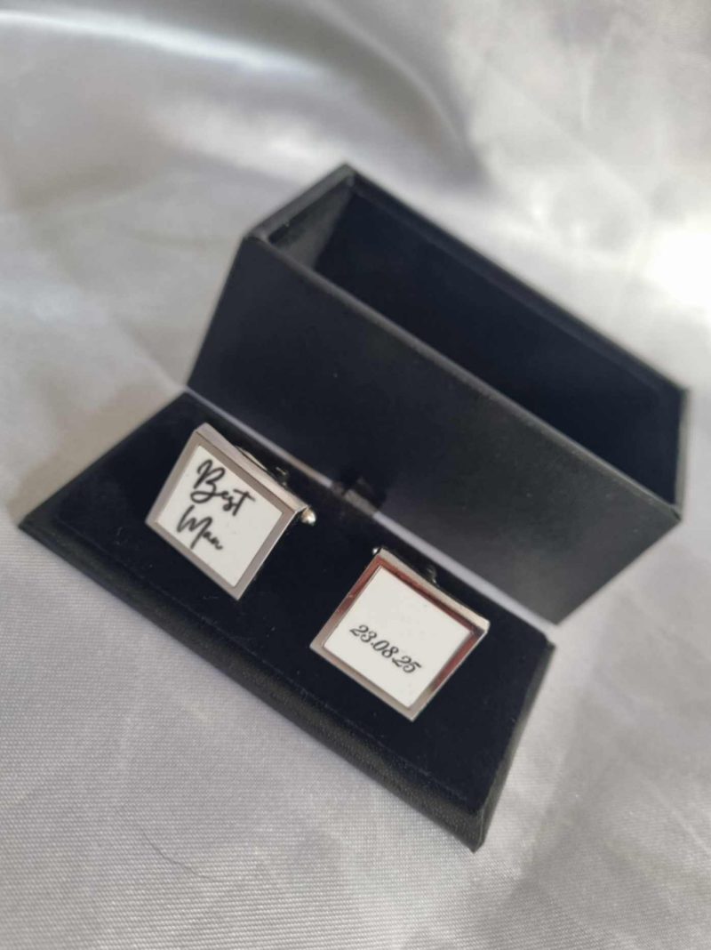 Mens cufflinks and box set