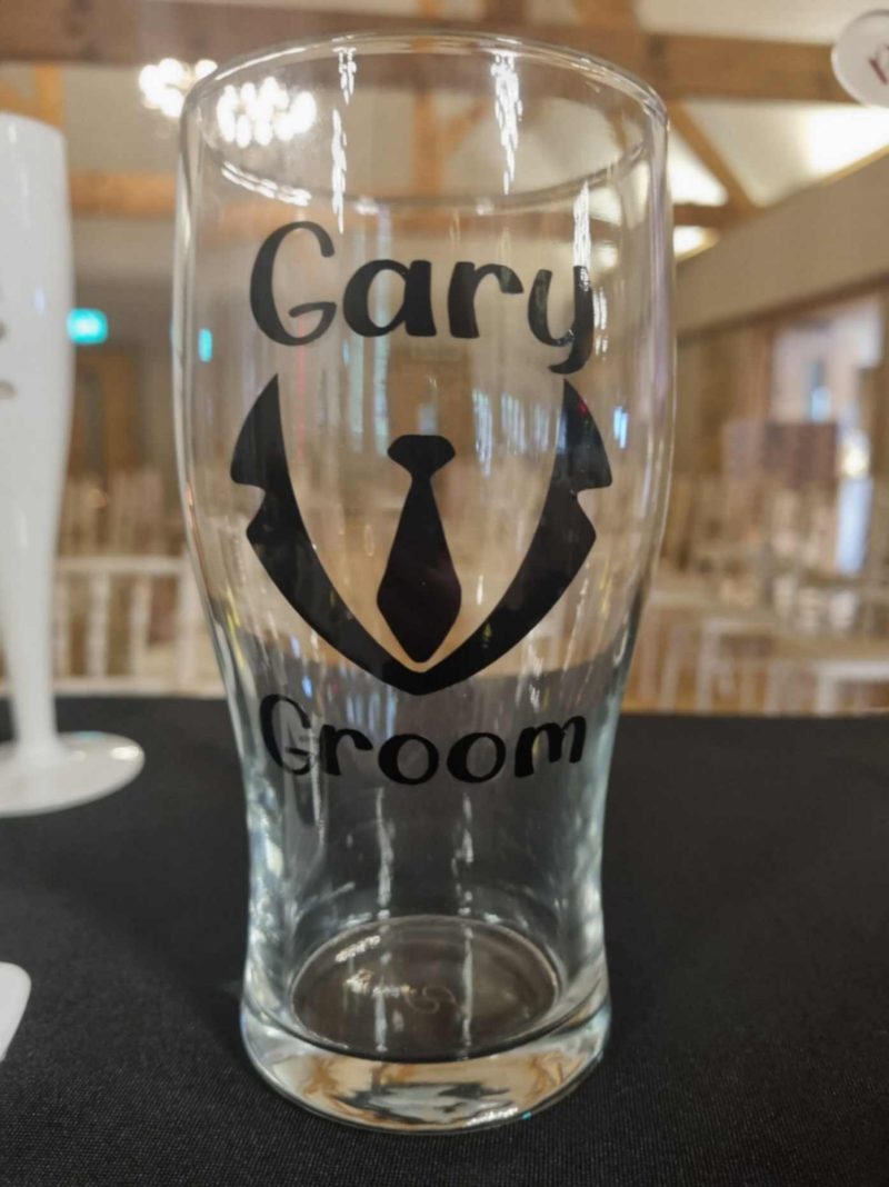 pint glass, personalised